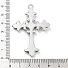 Cross Alloy Rhinestone Pendants FIND-U006-15AS-06-3