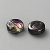 Transparent Electroplated UV Plating Glass Beads GLAA-TAC0024-12D-O-2