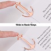 Alloy Bookmark Findings AJEW-WH0020-50RG-7