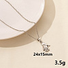 304 Stainless Steel Geometric Pendant Necklaces IQ6554-9-1