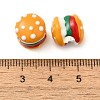 Cartoon Imitation Food Alloy Enamel European Beads FIND-U008-01G-B-2