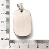 304 Stainless Steel Pendants STAS-Z110-26AS-01-3