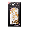 Shiny Gold Silver Nail Foils Mesh Nail Sticker MRMJ-T049-01I-1