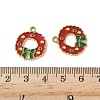304 Stainless Steel Enamel Pendants STAS-L300-012G-32-3