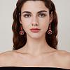 48pcs 6 Styles Tibetan Style Zinc Alloy Pendants FIND-SP0005-02G-5