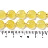 Natural Yellow Agate Beads Strands G-NH0004-043-5