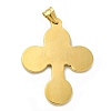 Ion Plating(IP) 304 Stainless Steel Religion Big Pendants STAS-E184-21G-2