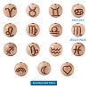 Natural Undyed Beech Beads WOOD-BT0001-04-20