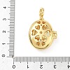 Brass Enamel Photo Locket Pendants KK-A303-19D-G-2