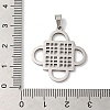 Non-Tarnish 304 Stainless Steel Pendants STAS-U010-22P-3