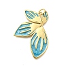 Brass Enamel Pendants KK-D339-21G-02-1