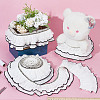 5 Yards Polyester Pleated Lace Ribbon OCOR-DC0001-22-4