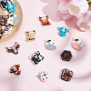13 Styles Cattle Food Grade Eco-Friendly Silicone Focal Beads SIL-AN0001-04-7