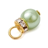 Imitation Pearl Acrylic Charms PALLOY-JF03324-02-5