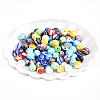 120pcs Handmade Millefiori Glass Round Beads LK-PA0001-05-7