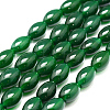 Natural Green Onyx Agate Bead Strands X-G-G877A-A05-1