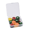 18Pcs 5 Colors Resin Pendants RESI-LS0001-09P-6