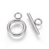 Non-Tarnish 304 Stainless Steel Toggle Clasps LS-STAS-I120-61C-P-1