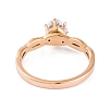 304 Stainless Steel Diamond Finger Ring for Women RJEW-C086-22-RG-3