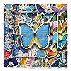 Butterfly Waterproof Self Adhesive PVC Stickers PW-WG1BC4D-01-4