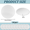 10Pcs EVA Cloth Round Fascinator Hat Base for Millinery Magic AJEW-BC0009-72-2