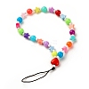 Opaque Acrylic Beads Mobile Straps HJEW-JM00679-2