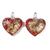 Lampwork Pendants FOIL-K003-02-2