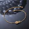 Alloy Pineapple Link Anklets for Women FS-WG8C63D-02-1