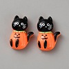Halloween Opaque Resin Cabochons RESI-B029-02-1