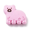 Bear Food Grade Silicone Focal Beads SIL-Z014-04A-1
