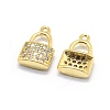 Brass Micro Pave Cubic Zirconia Charms LS-KK-L184-11G-2