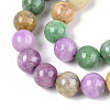 Dyed Natural Quartz Beads Strands G-T139-10mm-94-3