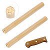 2Pcs Single-Sided Engraving Wax Seal Brass Stamp AJEW-OC0005-40E-1