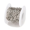 Brass Paperclip Chains KK-CBAC547-20P-3