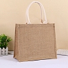 Blank Burlap Bags Totes with Handle PW-WG30877-03-1
