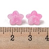 Two-tone Opaque Acrylic Bead Caps OACR-G034-07D-3