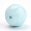 Solid Chunky Bubblegum Acrylic Ball Beads X-SACR-R835-6mm-09-2