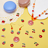 50Pcs 5 Styles Alloy Enamel Pendants ENAM-SC0005-65-4