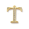 Rack Plating Brass Micro Pave Cubic Zirconia Pendant KK-H449-76G-07-1