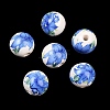 Floral Printed Porcelain Beads PORC-Q199-12mm-19-2