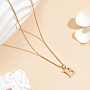 1pc 304 Stainless Steel Letter Pendant Necklaces NJEW-LP0001-38B-G-3