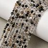 Natural Tourmalinated Quartz Beads Strands G-A318-A03-3mm-01-2