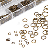 Mixed Sizes Diameter 4-10mm Brass Jump Rings Open Jump Rings Antique Bronze in Jewelry Making Supplies 1 Box KK-PH0008-AB-NF-B-4