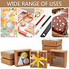 Square Paper Biscuit Boxes with Clear PVC Window LS-CON-WH0098-16A-03-6