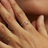 925 Sterling Silver with Natural Freshwater Pearls Rings RJEW-Z030-01G-3