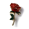 Alloy Enamel Pin for Women JEWB-WH0030-08B-1