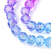 Transparent Glass Beads Strands GLAA-E036-07O-4