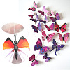 Artificial Plastic Butterfly Decorations DJEW-WH0001-01H-1