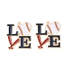 Sport Alloy Enamel Pendants ENAM-C035-01B-1