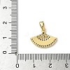 Brass Micro Pave Cubic Zirconia Pendants KK-I371-28G-02-3